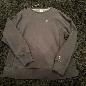PINK Victoria's Secret Black Crewneck Sweater